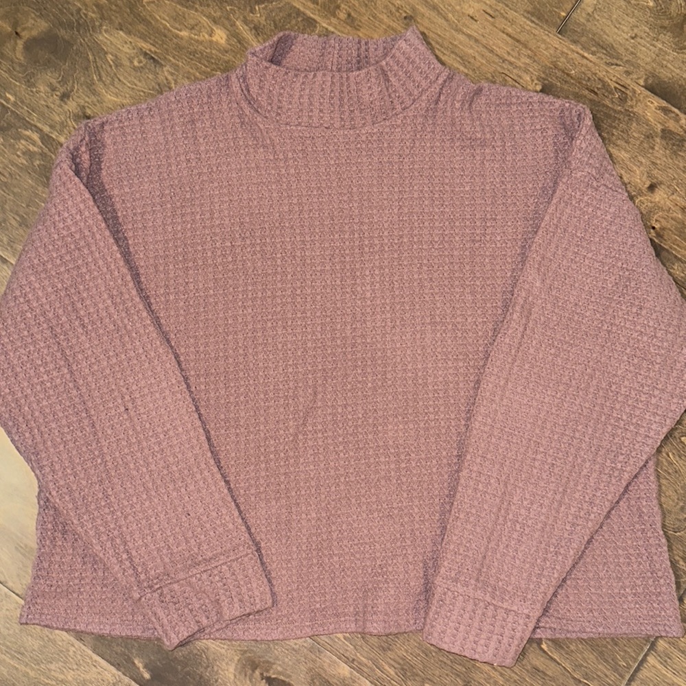 American Eagle purple/mauve mock neck light weight sweater size XXL